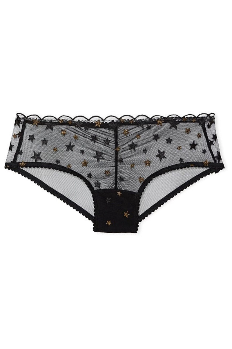 Victoria's Secret The Lacie Encaje Cheeky Panties Negras | 843912ROV