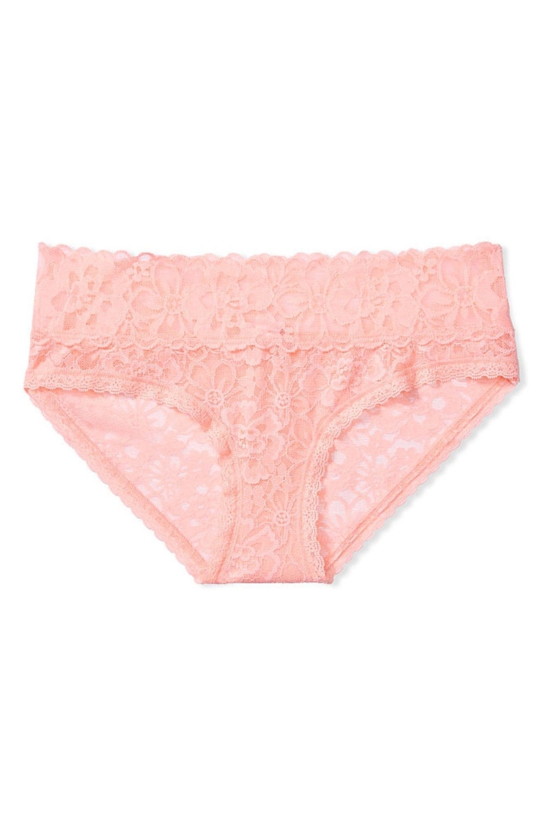 Victoria's Secret The Lacie Encaje Hipster Panties Albaricoque Naranjas | 451306LGX