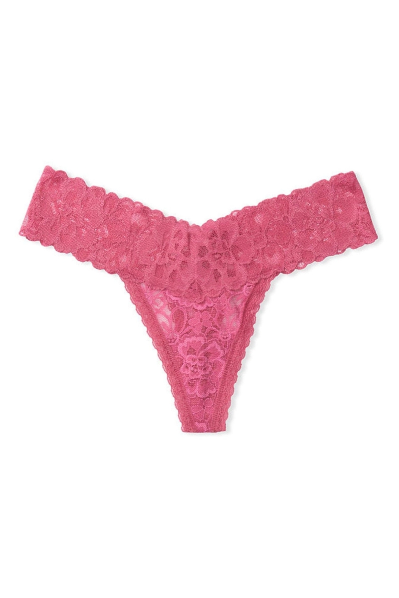 Victoria's Secret The Lacie Encaje Tanga Panties Azules | 013958SFE