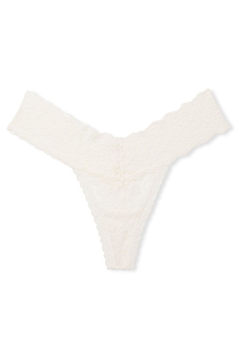 Victoria's Secret The Lacie Encaje Tanga Panties Negras | 042716OJK