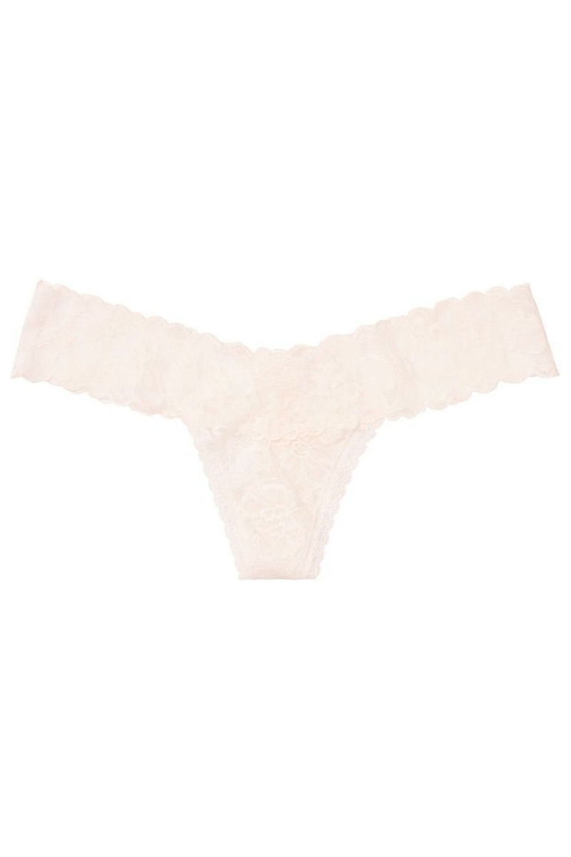 Victoria's Secret The Lacie Encaje Tanga Panties Azules | 291807IUJ