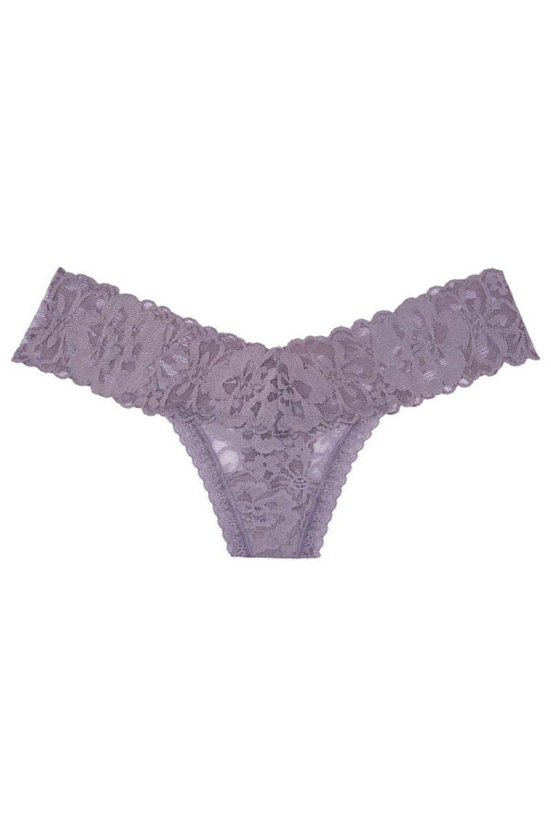 Victoria's Secret The Lacie Encaje Tanga Panties Azules | 370519NXU