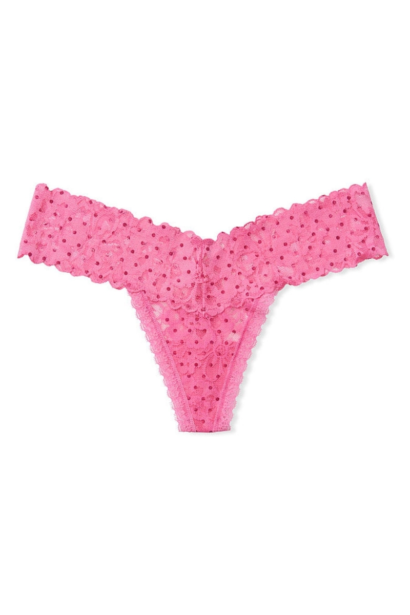 Victoria's Secret The Lacie Encaje Tanga Panties Azules | 647892YBL