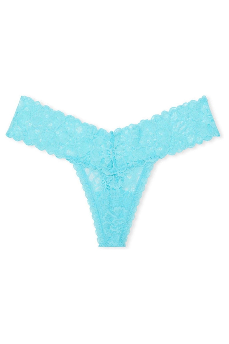 Victoria's Secret The Lacie Encaje Tanga Panties Negras | 947063HWO