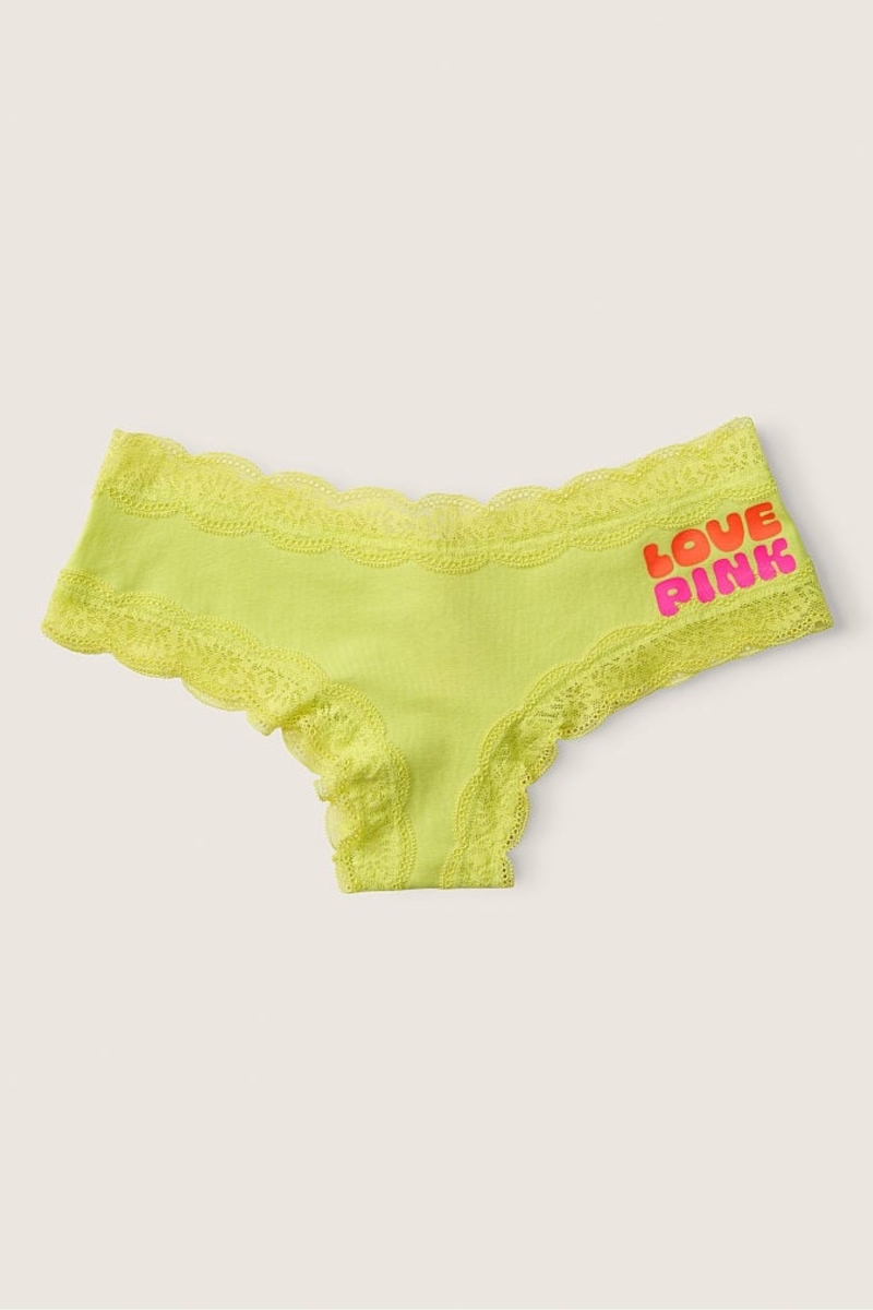 Victoria\'s Secret The Lacie Encaje Trim Cheeky Panties Negras | 041967JEP