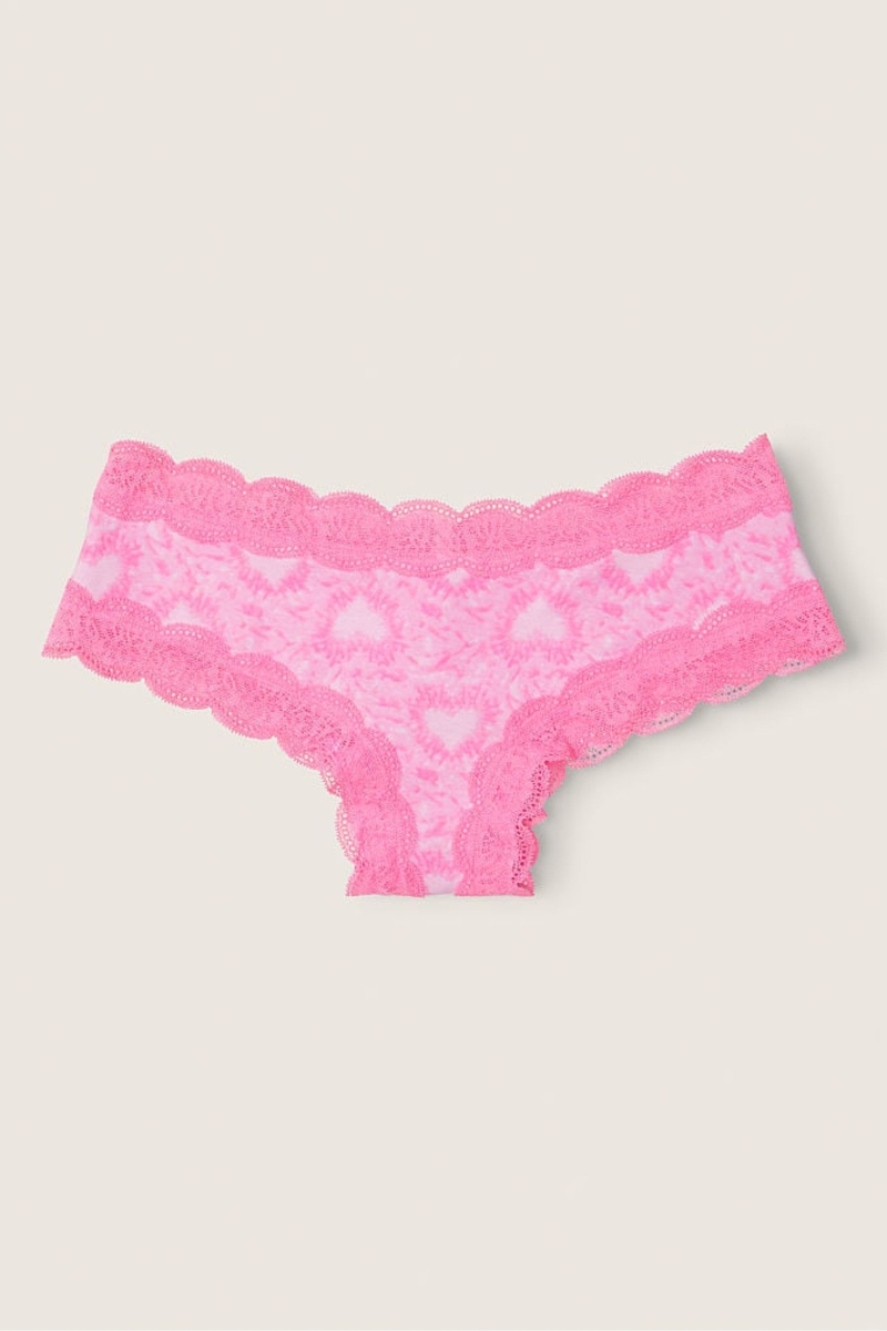 Victoria\'s Secret The Lacie Encaje Trim Cheeky Panties Negras | 462150TXN