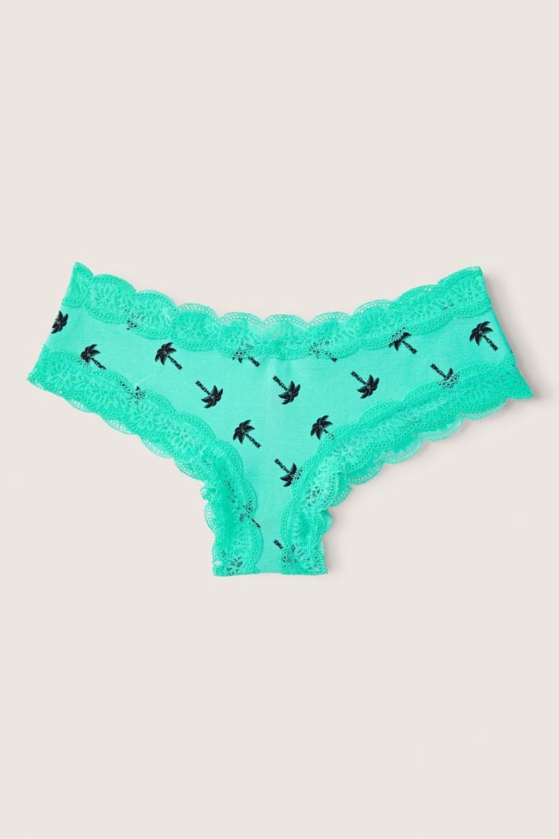 Victoria\'s Secret The Lacie Encaje Trim Cheeky Panties Verde | 750923IAZ