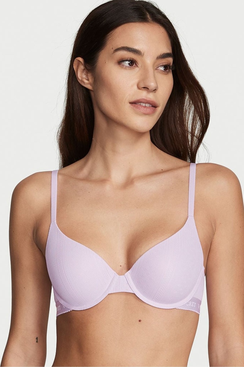 Victoria\'s Secret The T-Shirt Lightly Forro Demi Bra Moradas | 865294IRX