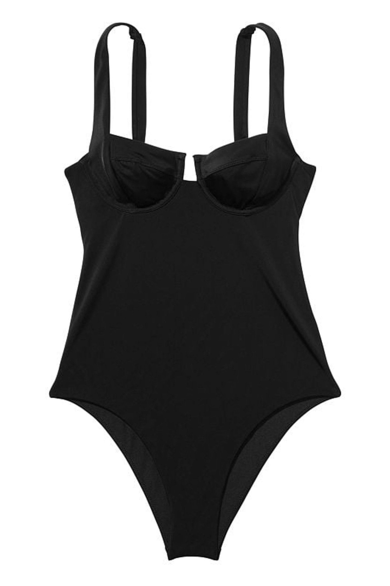 Victoria's Secret Tie Back Swimsuit Negras | 958012YOX