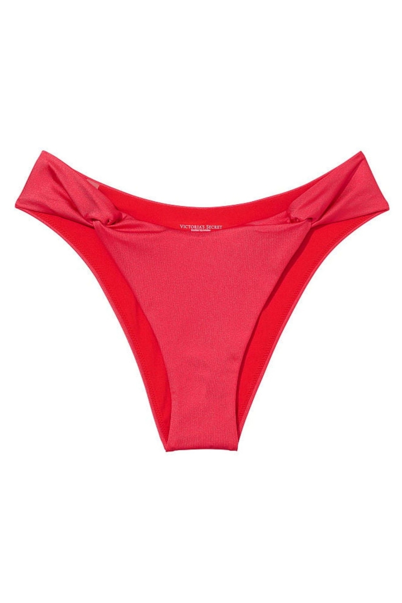 Victoria's Secret Twist Brazilian Bikini Bottom Rojas | 389147PCM