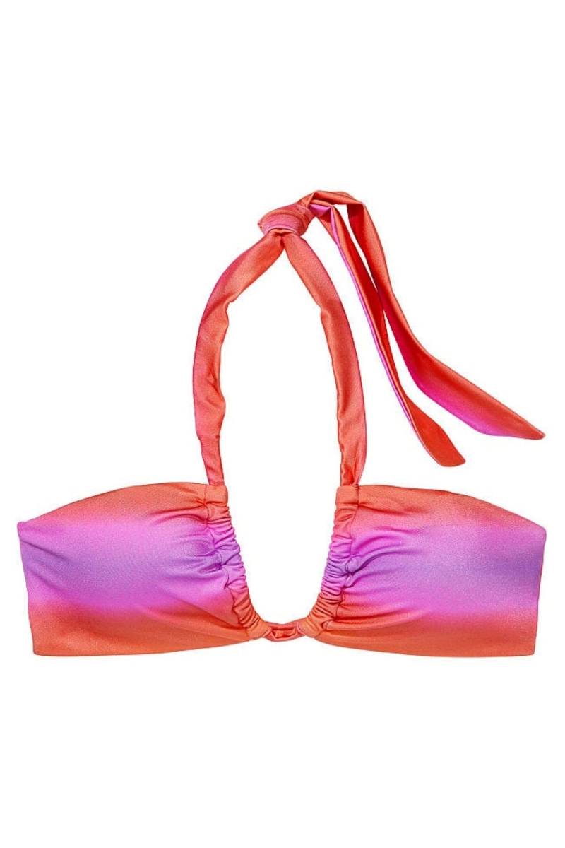 Victoria's Secret Twist Multiway Halterneck Bikini Top Moradas | 130528DYE