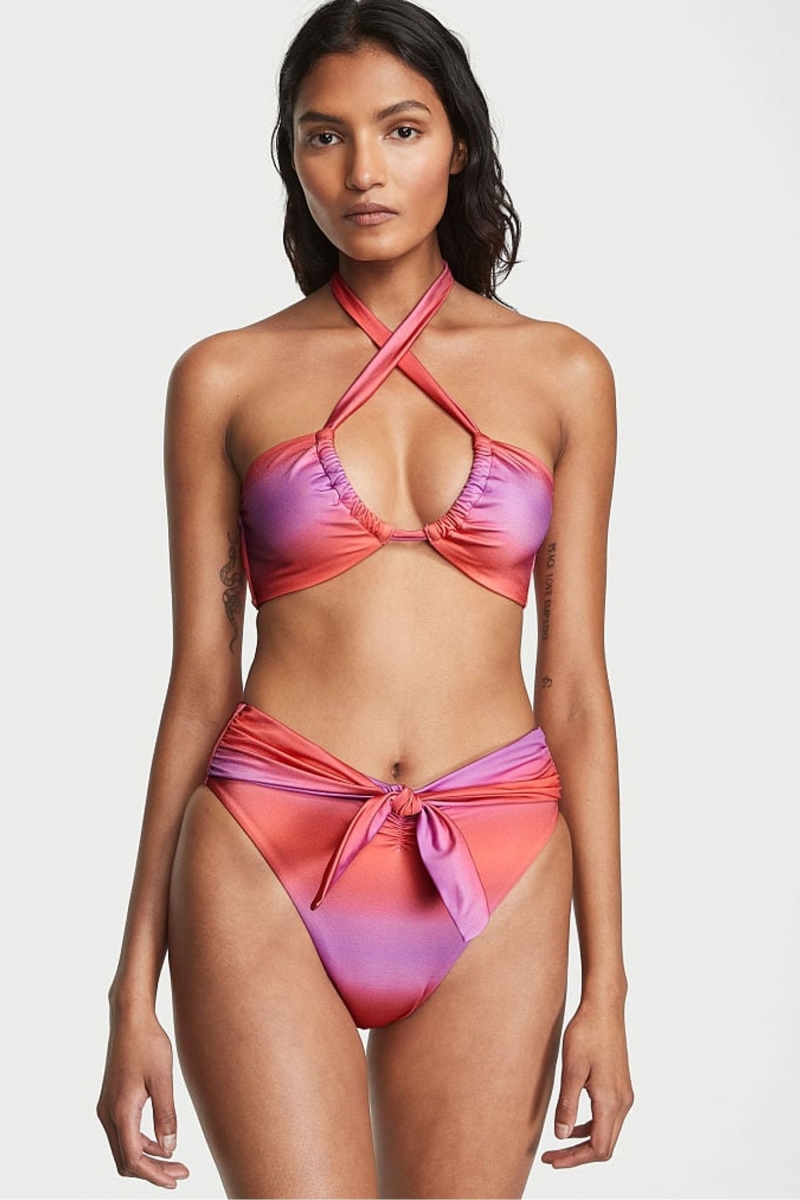 Victoria\'s Secret Twist Multiway Halterneck Bikini Top Moradas | 130528DYE