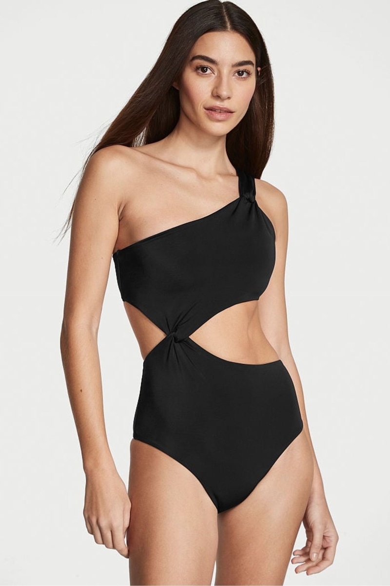 Victoria\'s Secret Twist Swimsuit Negras | 135708XYQ