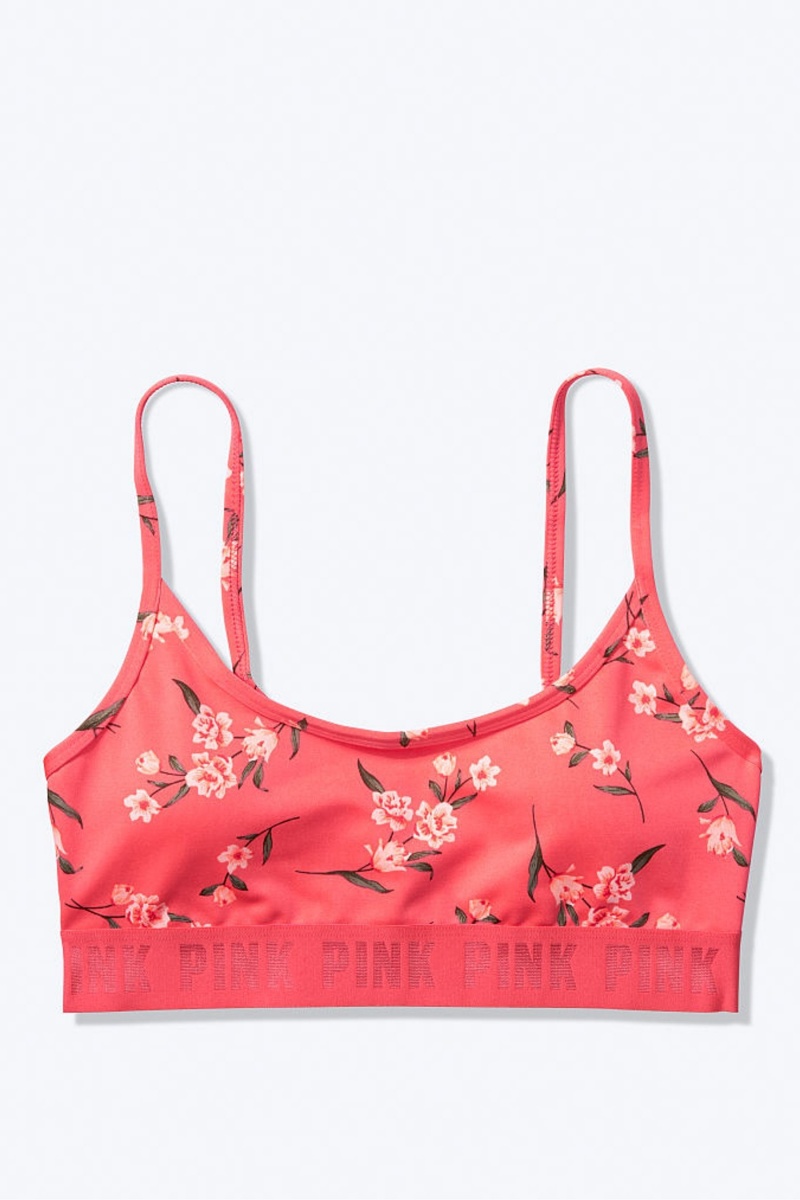 Victoria's Secret Ultimate Scoop Lightly Forro Sports Bra Rosas | 031627OPC