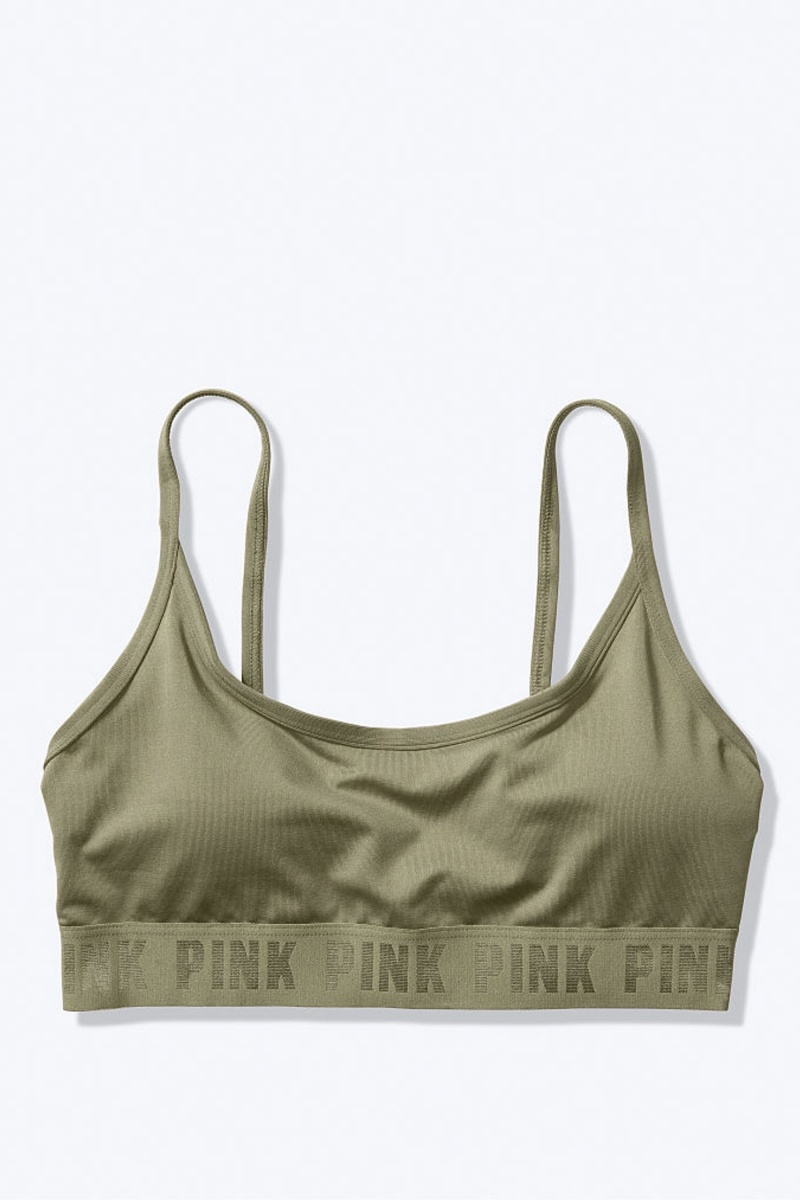 Victoria\'s Secret Ultimate Scoop Lightly Forro Sports Bra Rosas | 970426WVB