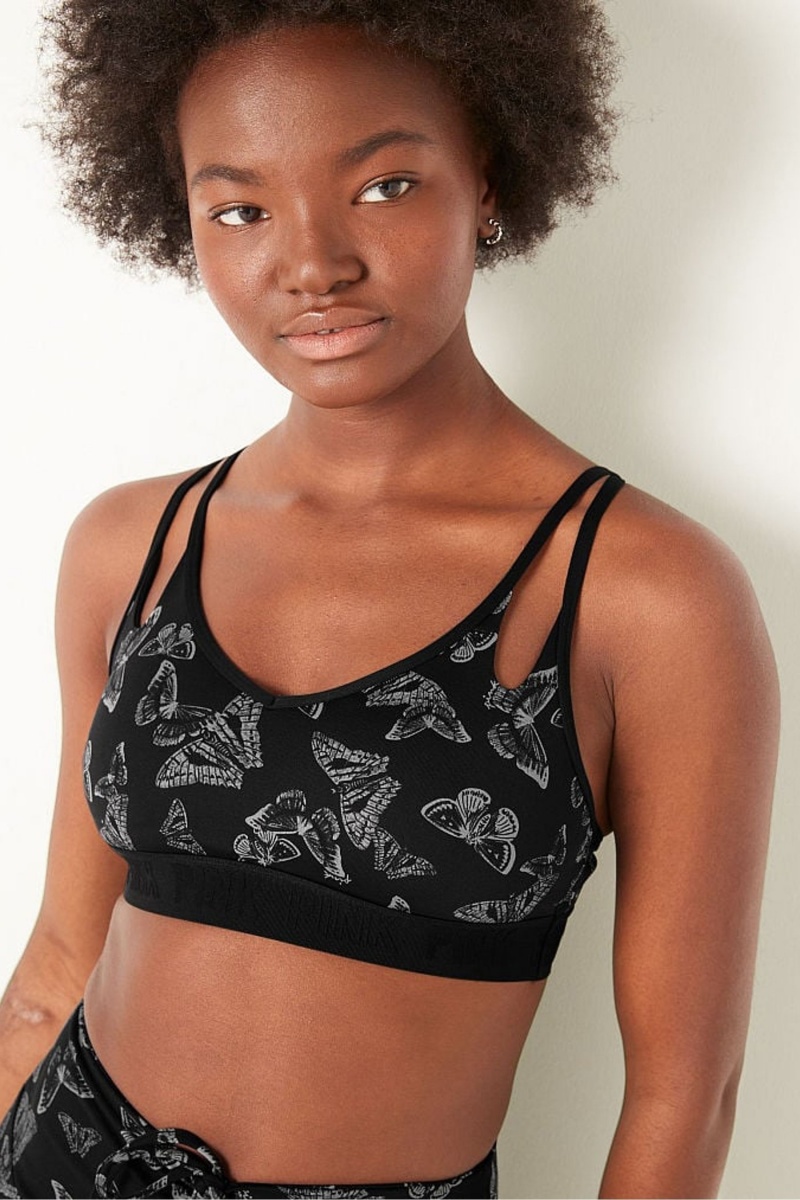 Victoria's Secret Ultimate Tiras back Lightly Forro Bra Negras | 389476WUJ