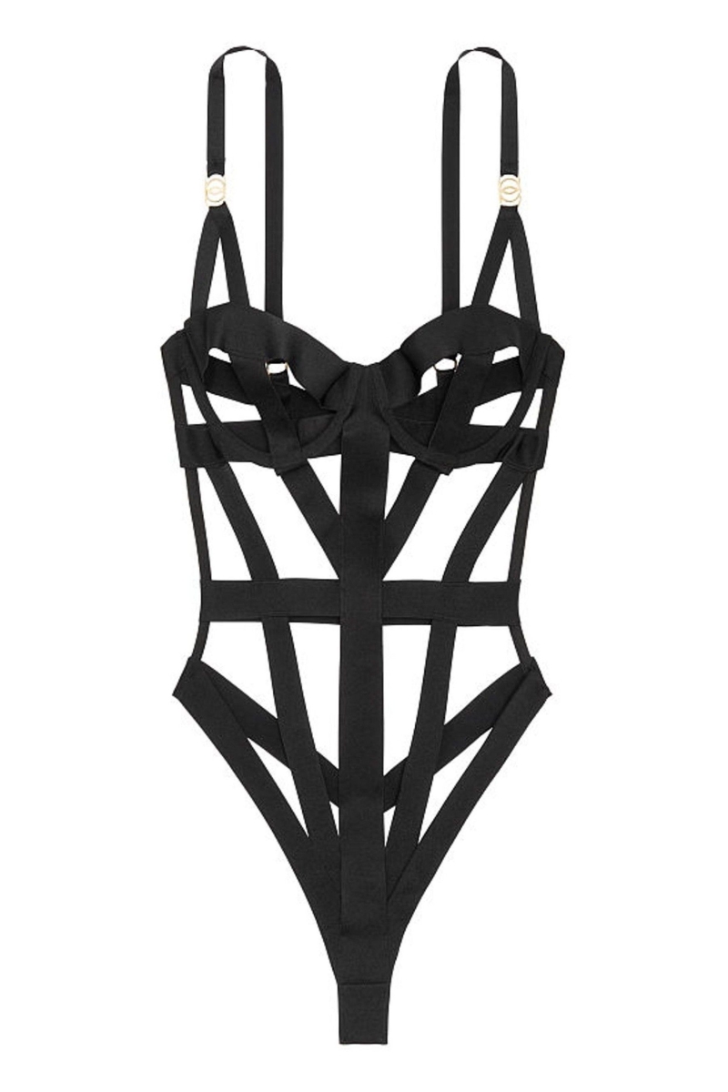 Victoria's Secret Very Sexy Bondage Bodysuit Negras | 159786XLU