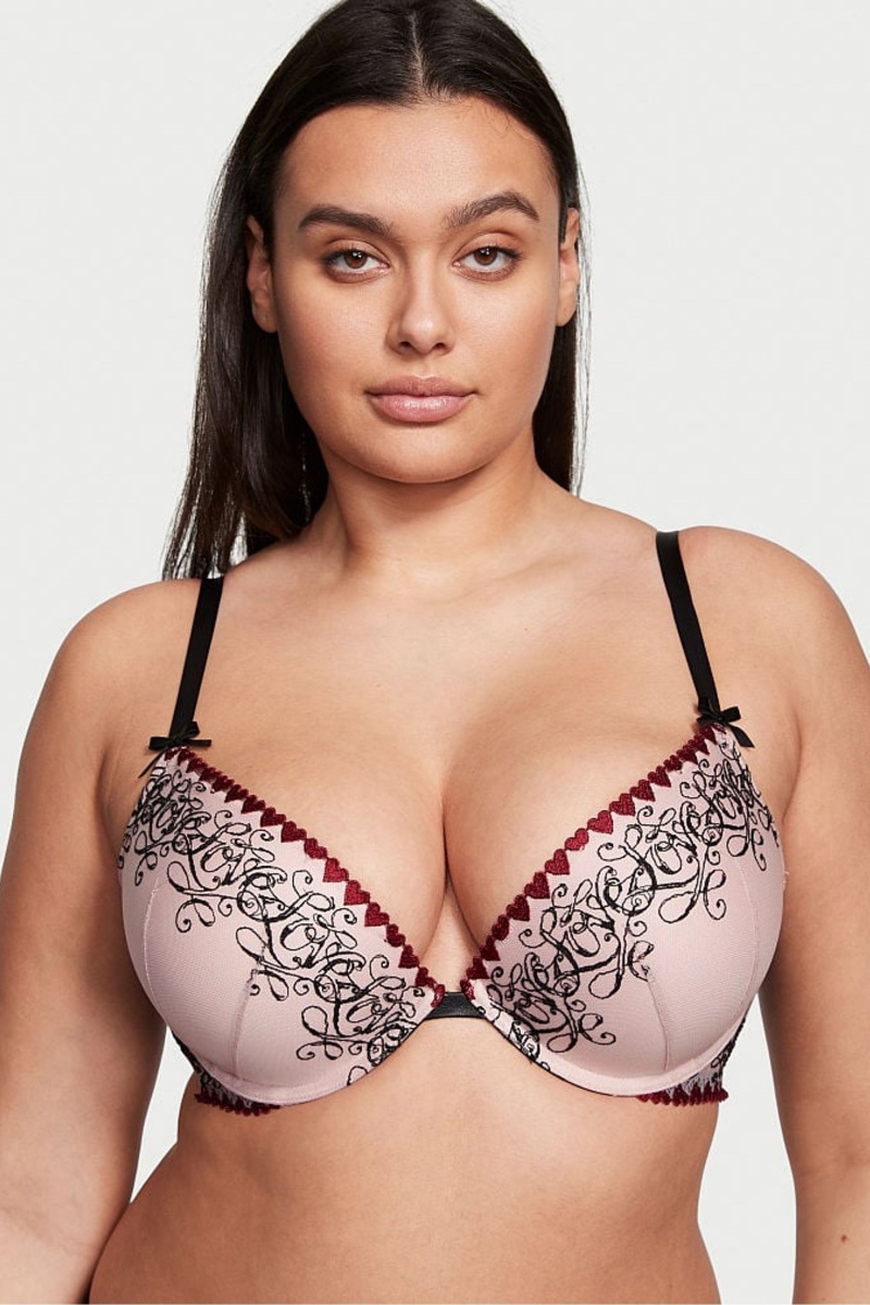 Victoria\'s Secret Very Sexy Embroidery Push Up Bra Rosas | 508962YGN