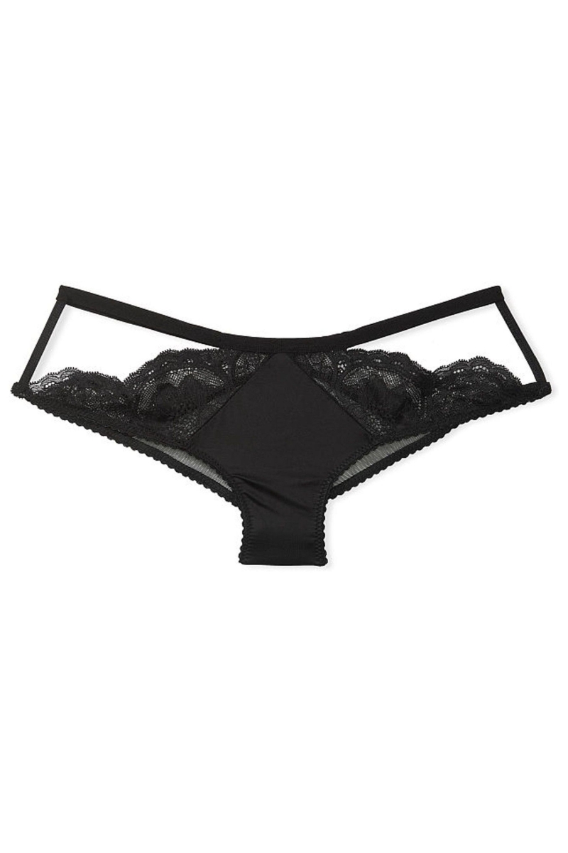 Victoria's Secret Very Sexy Encaje Cheeky Panties Negras | 618573QRH