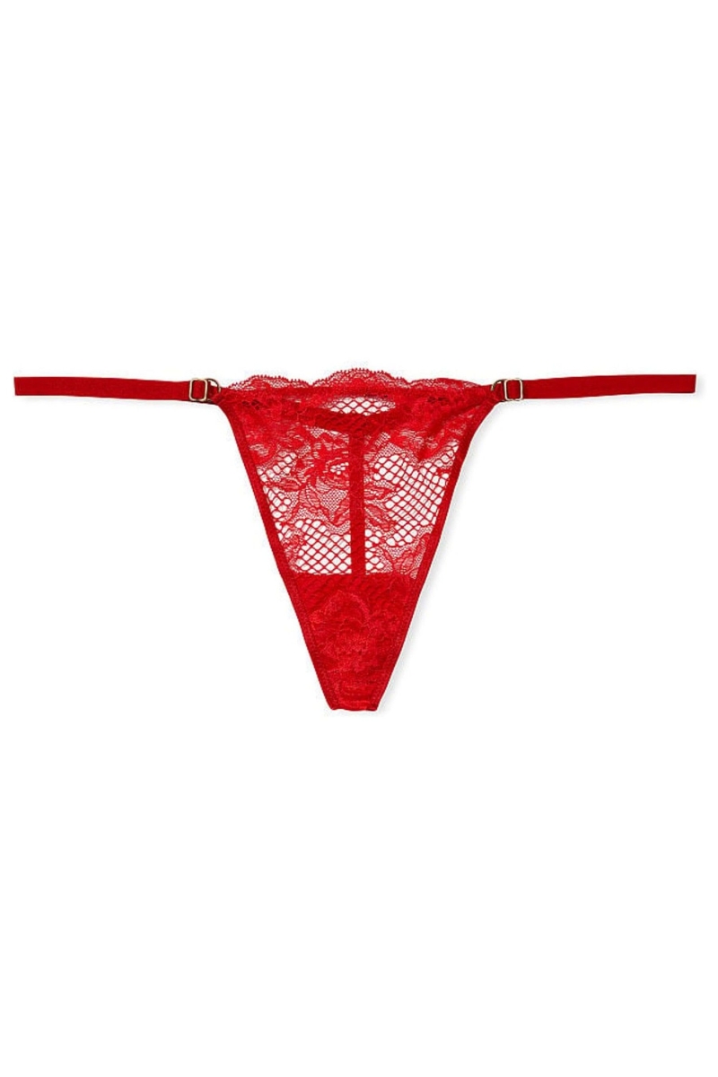 Victoria's Secret Very Sexy Encaje Tanga Panties Rojas | 301856VUH