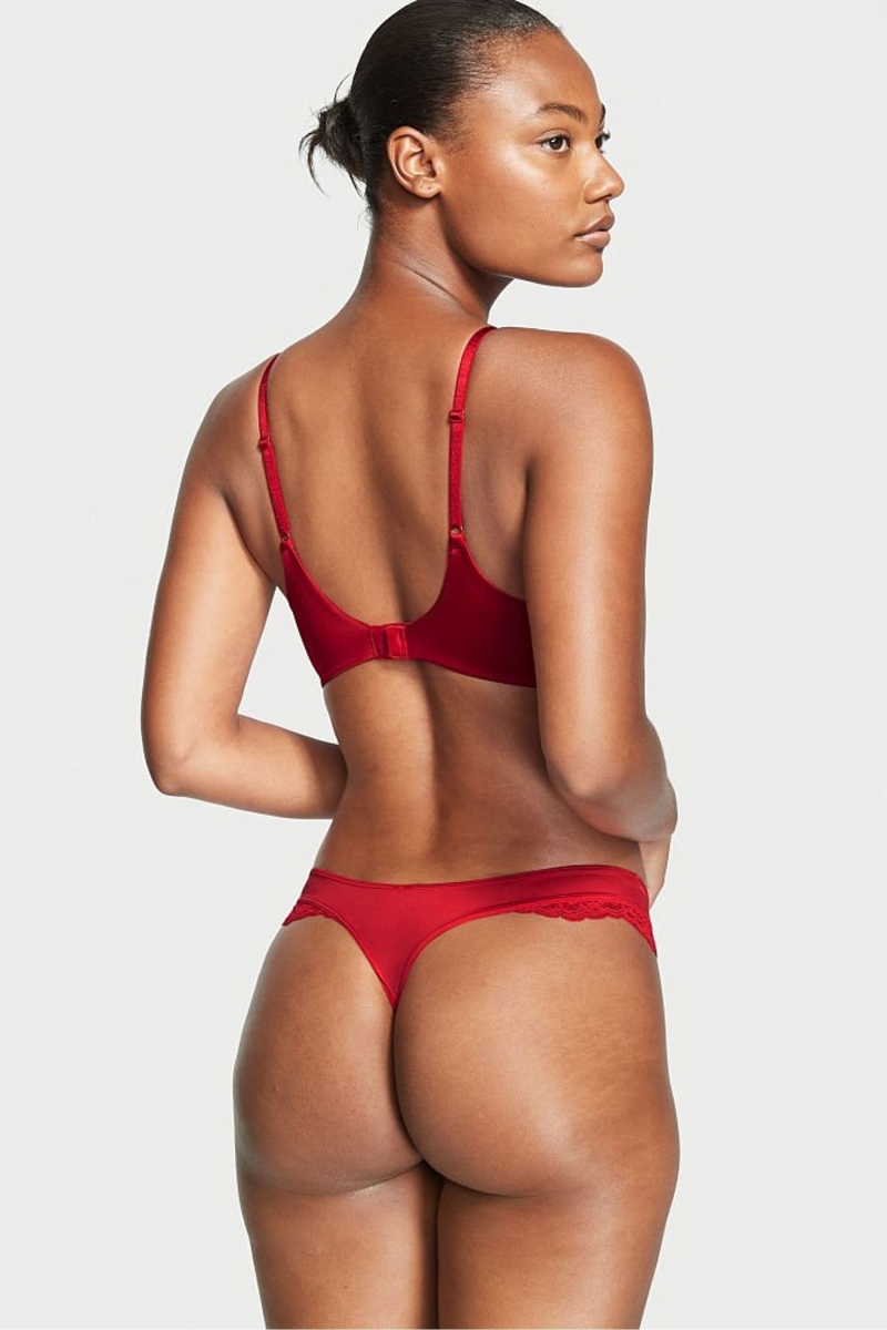 Victoria's Secret Very Sexy Encaje Tanga Panties Rojas | 370269FPZ