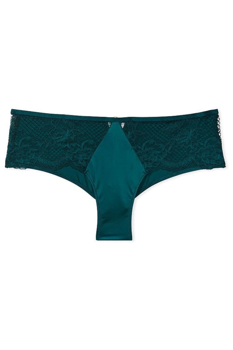 Victoria's Secret Very Sexy Encaje Tanga Panties Negras Verde | 485670ULM