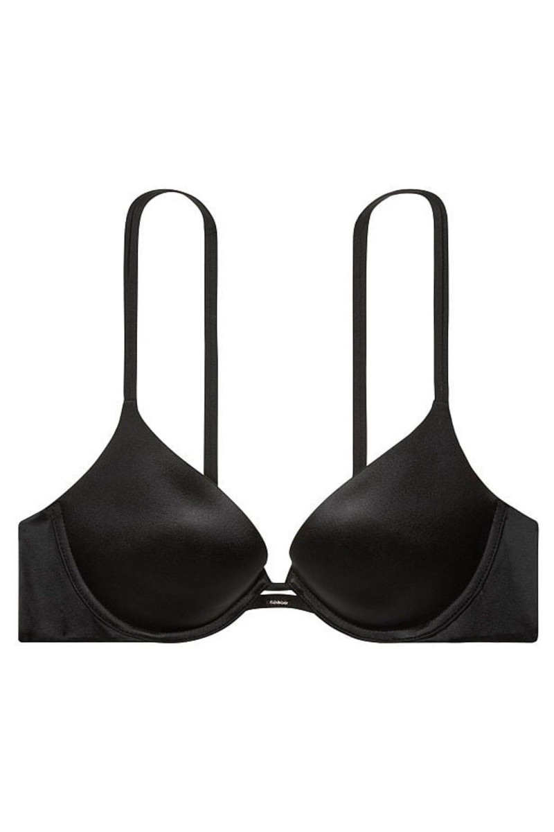 Victoria's Secret Very Sexy Smooth Plunge Push Up Bra Negras | 281437ZON