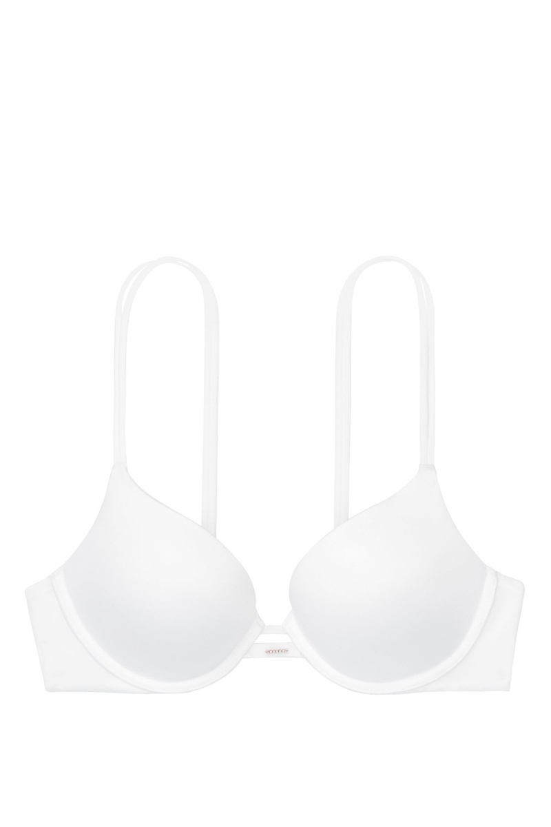 Victoria's Secret Very Sexy Smooth Plunge Push Up Bra Blancas | 905841CIT