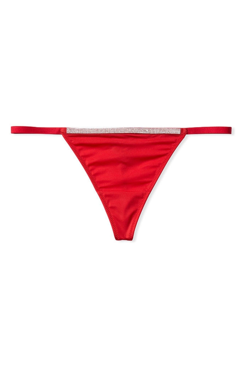 Victoria's Secret Very Sexy Smooth Shine Correa Panties Rojas | 163284DWQ