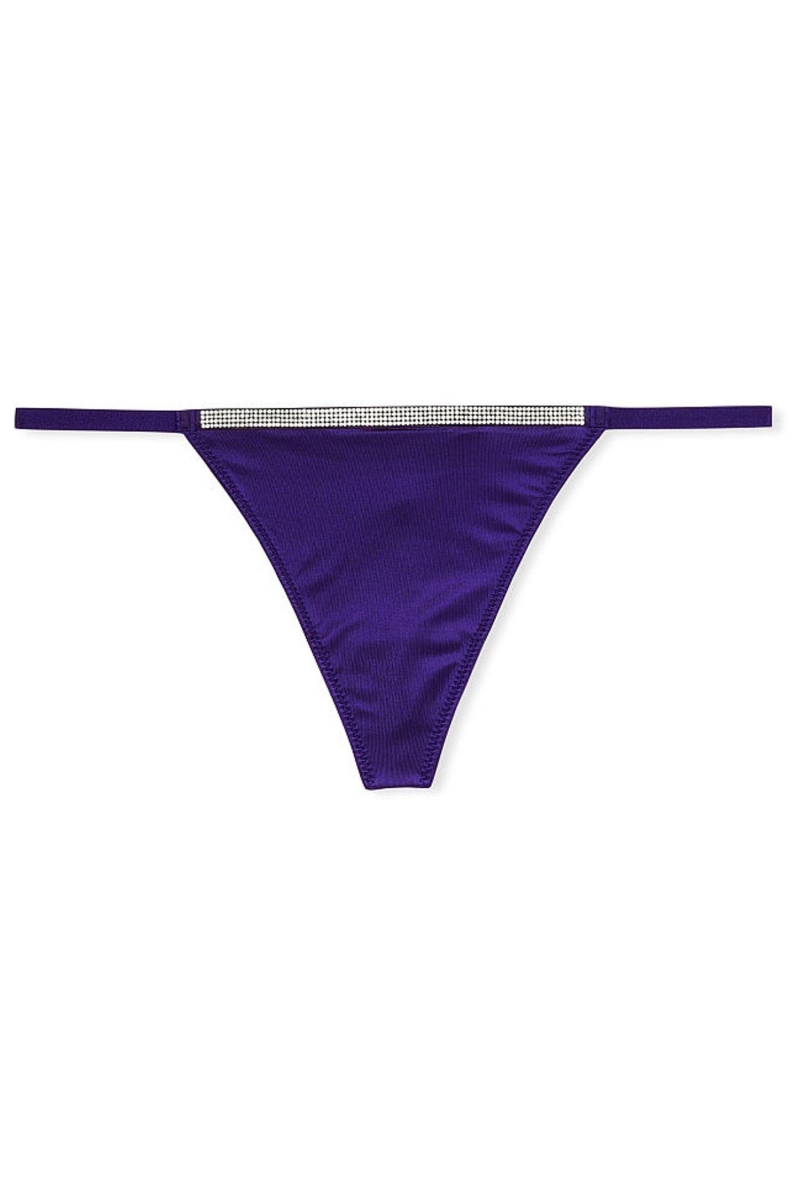 Victoria's Secret Very Sexy Smooth Shine Correa Panties Azules | 654132JKO