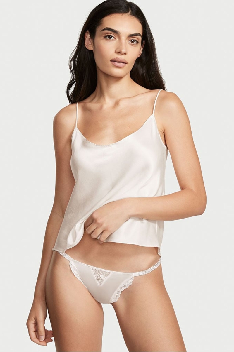 Victoria\'s Secret Very Sexy Smooth Shine Correa Panties Negras | 974581JYH