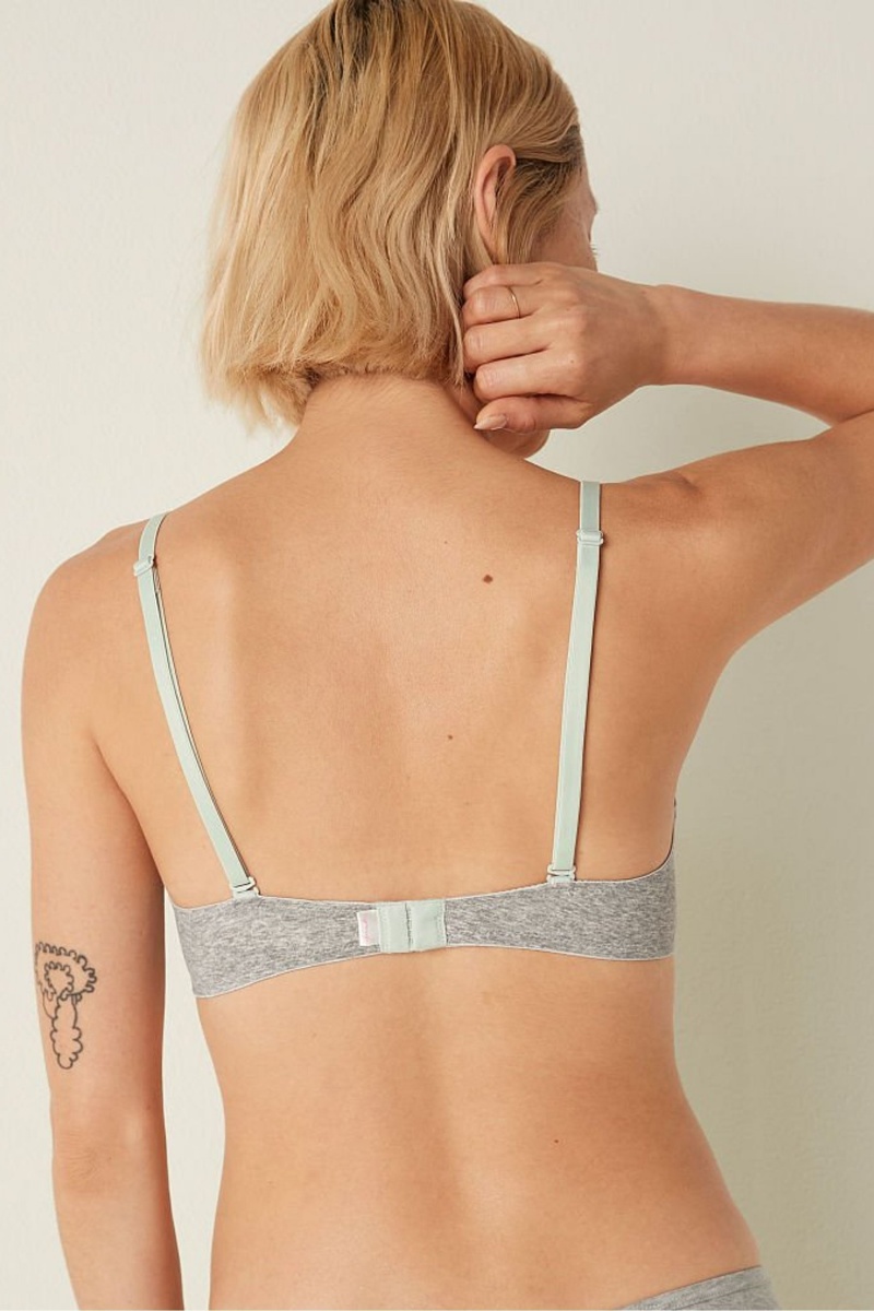 Victoria's Secret Wear Everywhere Smooth Lightly Forro T-Shirt Bra Gris | 425760BMF