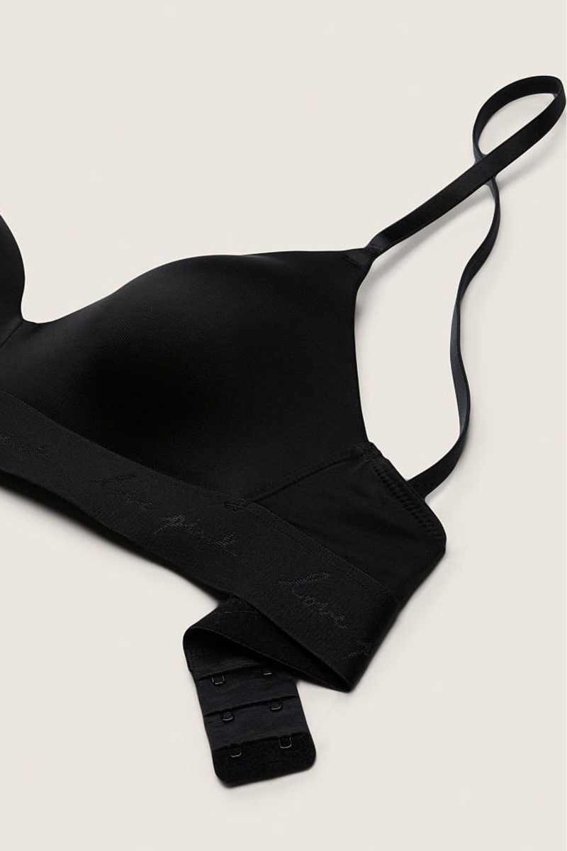 Victoria's Secret Wear Everywhere Smooth Lightly Forro Non Wired T-Shirt Bra Negras | 458167PCF