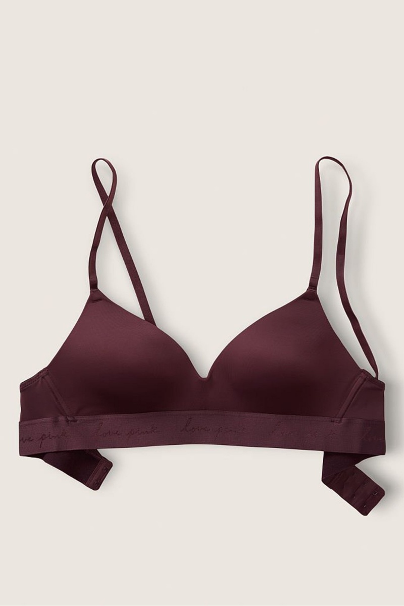 Victoria's Secret Wear Everywhere Smooth Lightly Forro Non Wired T-Shirt Bra Marrones | 871902LQO