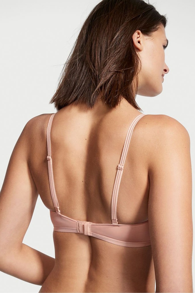 Victoria's Secret Wireless Scoop Lounge Bra Nude | 821409NPG