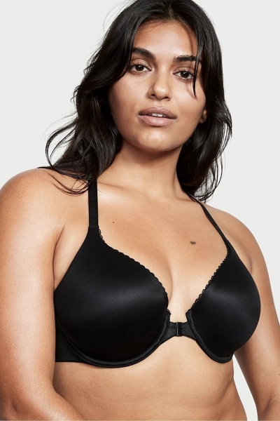 Victoria's Secret Body by Victoria Encaje Trim Front Fijacion Lightly Forro Full Cup Bra Negras | 180925ICD