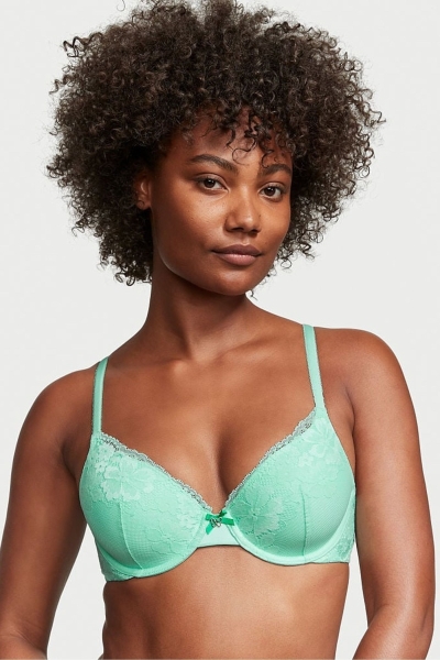 Victoria's Secret Body by Victoria Encaje Lightly Forro Full Cup Bra Verde Menta Verde | 401925YGN