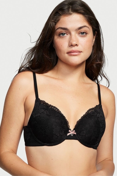 Victoria's Secret Body by Victoria Encaje Full Cup Push Up Bra Negras | 719580CPS