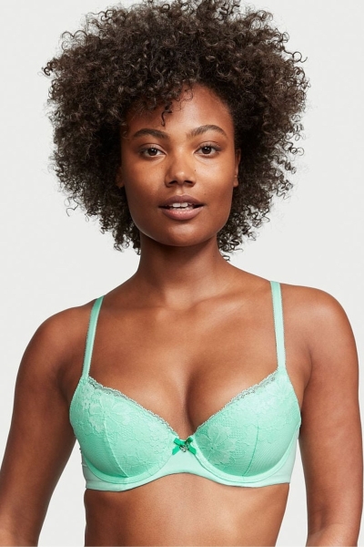 Victoria's Secret Body by Victoria Encaje Lightly Forro Full Cup Bra Verde Menta Verde | 957382TRD