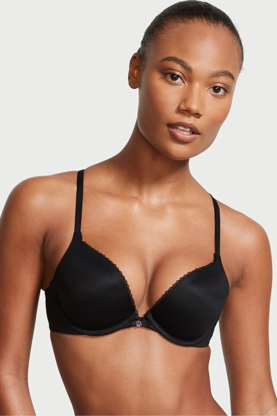 Victoria's Secret Body by Victoria Smooth Push Up Bra Negras | 617985PVH