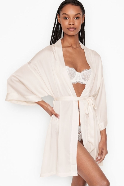 Victoria's Secret Bridal Satin Bride Embellished Robe Blancas | 387641HZR