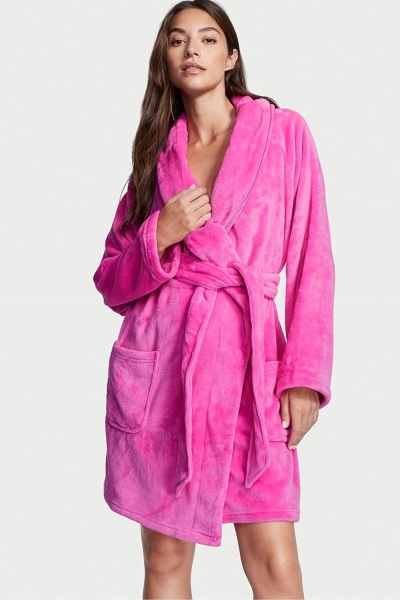 Victoria's Secret Cosy Corta Dressing Gown Negras | 218473OHM