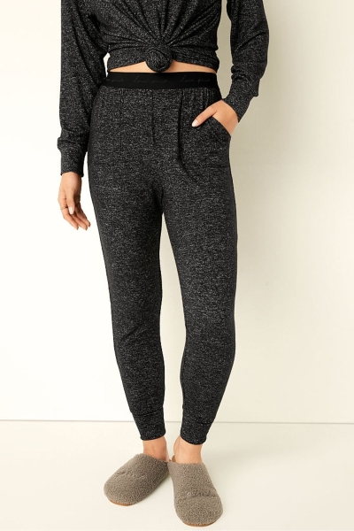 Victoria's Secret Cosy Pyjama Bottoms Negras | 056217IYL