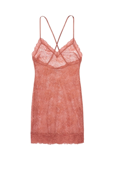 Victoria's Secret Encaje Slip Vestido Rosas | 280914VTW