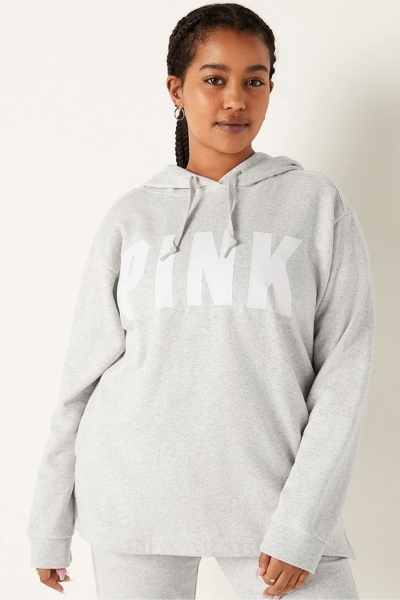 Victoria's Secret Fleece Campus Hoodie Gris | 029346PNV