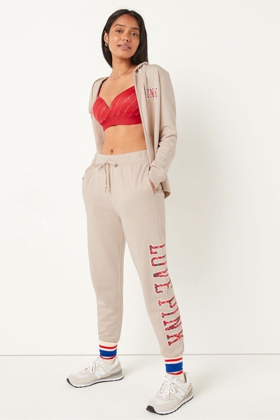 Victoria's Secret Fleece Lounge Jogger Rosas | 314826YRL