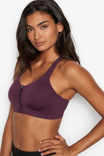 Victoria's Secret Knockout High Impact Racerback Zip Up Sports Bra Albaricoque Naranjas | 901572ITK