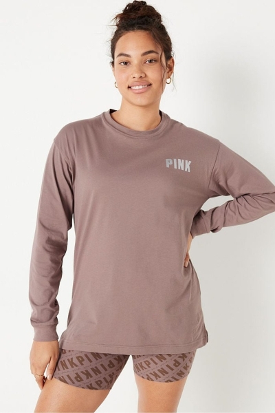 Victoria's Secret Long Sleeve T-Shirt Verde | 432170VJP