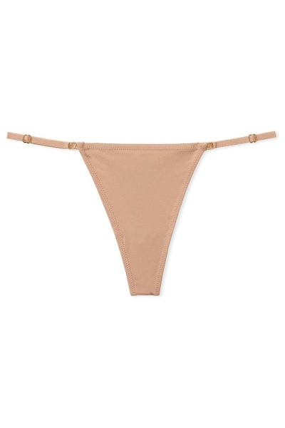 Victoria's Secret Love Cloud Adjustable String Tanga Panties Beige | 621407AME