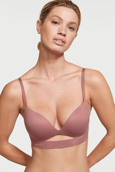 Victoria's Secret Love Cloud Smooth Non Wired Push Up Bra Toasted Sugar Nude | 293867DWQ